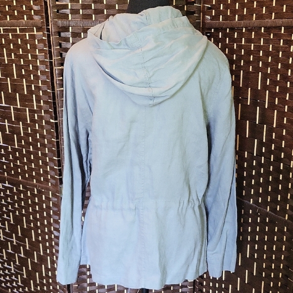 Saint Tropez West Sky Blue Utility Jacket - Picture 3 of 5